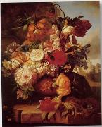 unknow artist Floral, beautiful classical still life of flowers.104 oil painting on canvas